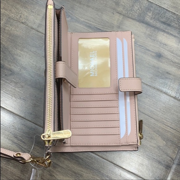 MICHAEL KORS LG DOUBLE ZIP wristlet BALLET - Picture 7 of 16